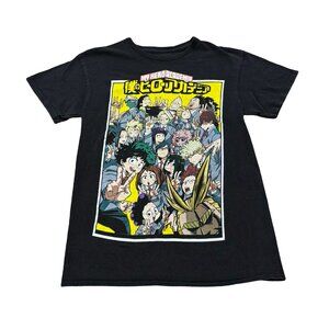 Men’s My Hero Academia Anime Graphic T-Shirt Black